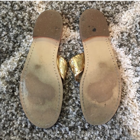 Jack Rogers Gold Sandals - Picture 3 of 3